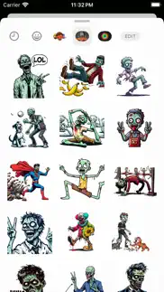 spooky zombie stickers iphone screenshot 2