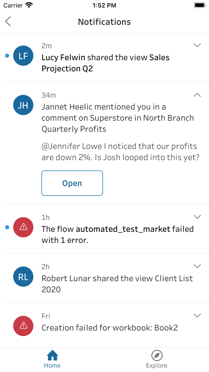 Tableau Mobile for BlackBerry