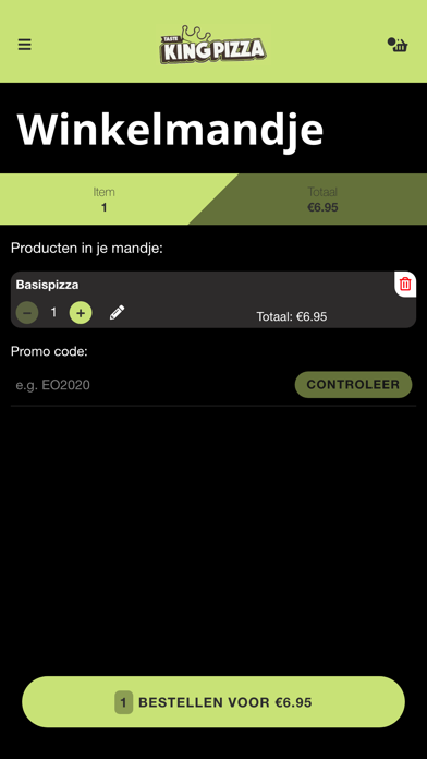 Taste King Pizza Screenshot
