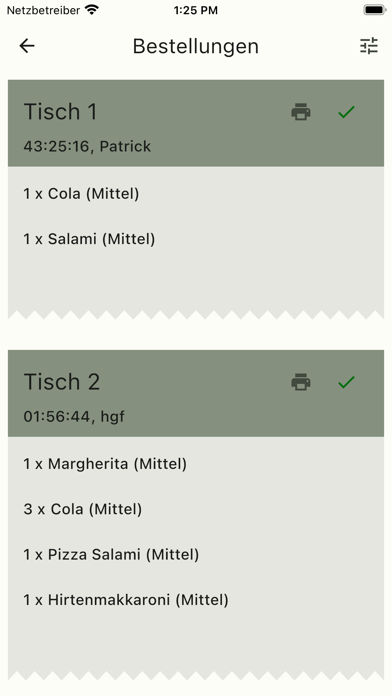 Order App - System Screenshot