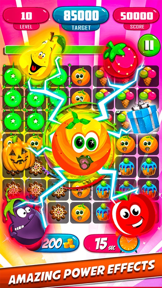 #5. Fruit Candy Blaster Match 3 (iOS) Podle: Muhammad Anjum Rasheed