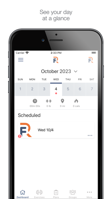 R3 Fitness Screenshot