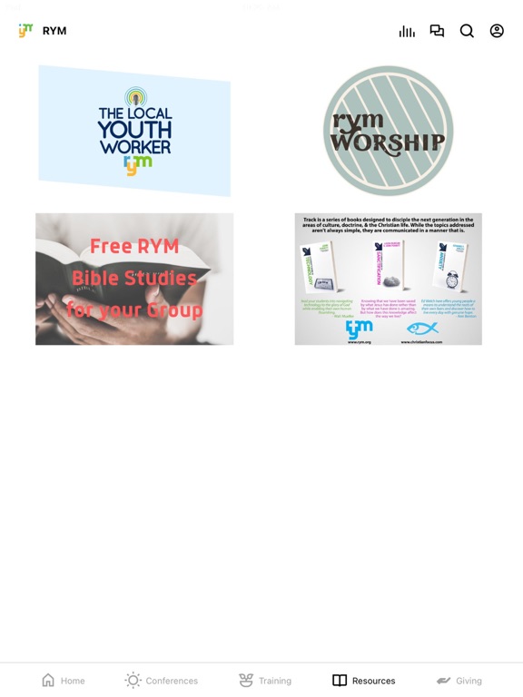 Reformed Youth Ministries iPad screenshot 3 - Education app