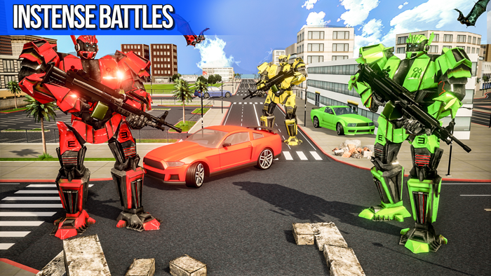 Bat Robot Car Transform Games