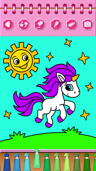 Pony Unicorn Coloring Book Screenshot