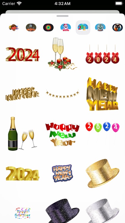 Happy New Year Stickers 2024 screenshot-8