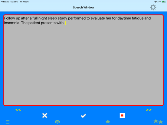 Fusion Narrate Keyboard iPad screenshot 3 - Medical app