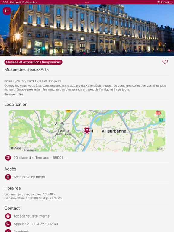 Lyon City Card - ONLYLYON iPad screenshot 2 - Travel app