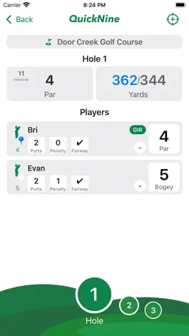 Game screenshot QuickNine Golf Scorecard mod apk