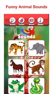wild animal puzzles for kids! iphone screenshot 2