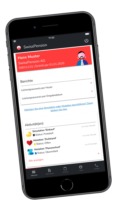 SwissPension Screenshot