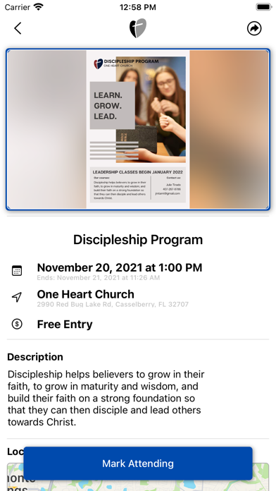 One Heart Church Screenshot