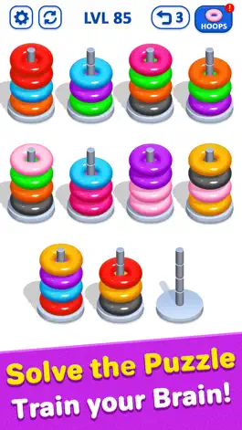 Game screenshot Hoop Stack Puzzle - Sort Color hack