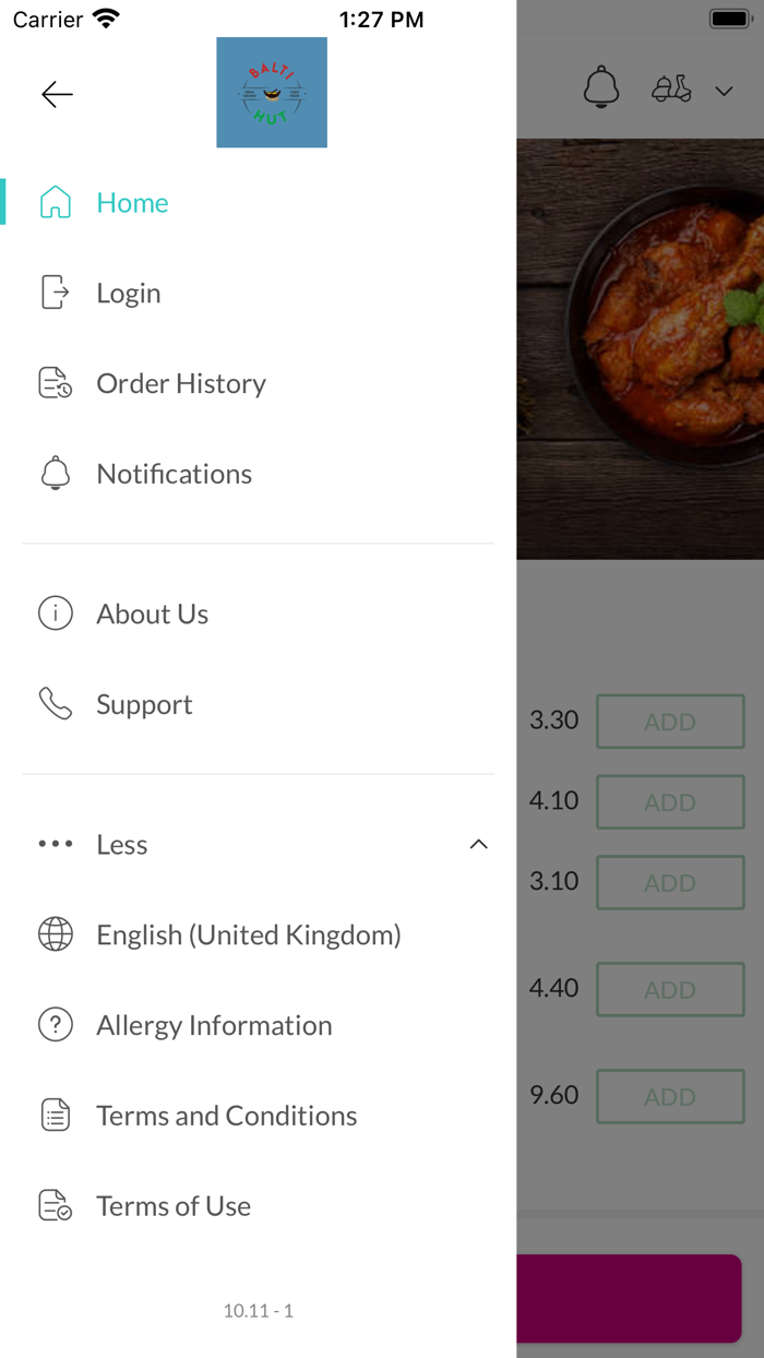 Balti Hut Middlesbrough.