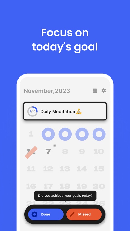 #3. 1D1T : Simple Habit Tracker (iOS) 由: YUJIN HAN