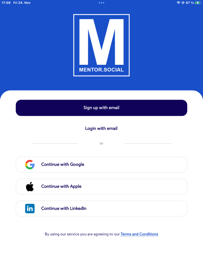 Mentor Social Mentor App