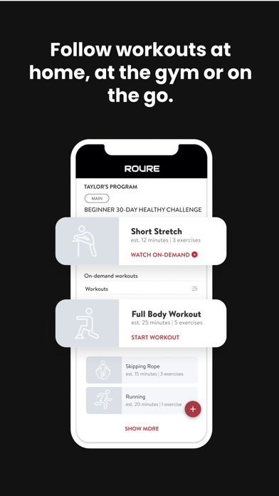 Roure Personal Training Screenshot
