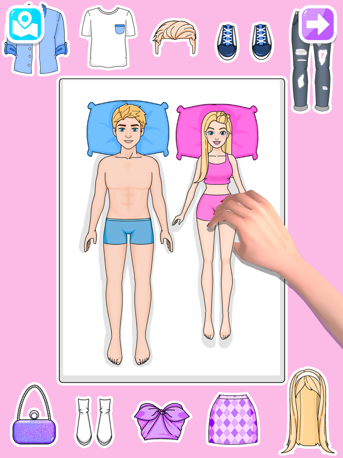 Paper Doll Dress Up DIY Games.