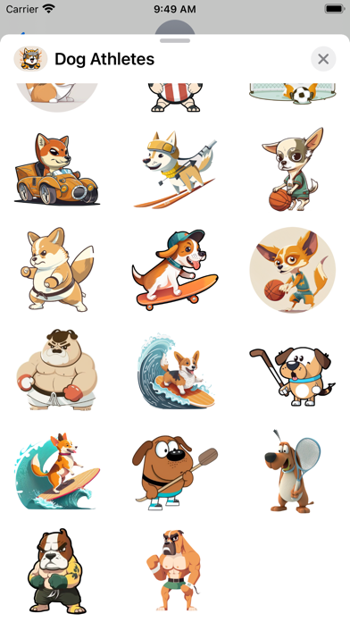 Screenshot #3 pour Dog Athletes Stickers