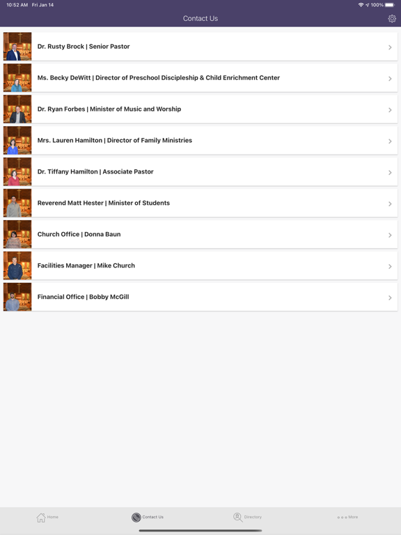 First Baptist Clemson iPad screenshot 2 - Lifestyle app