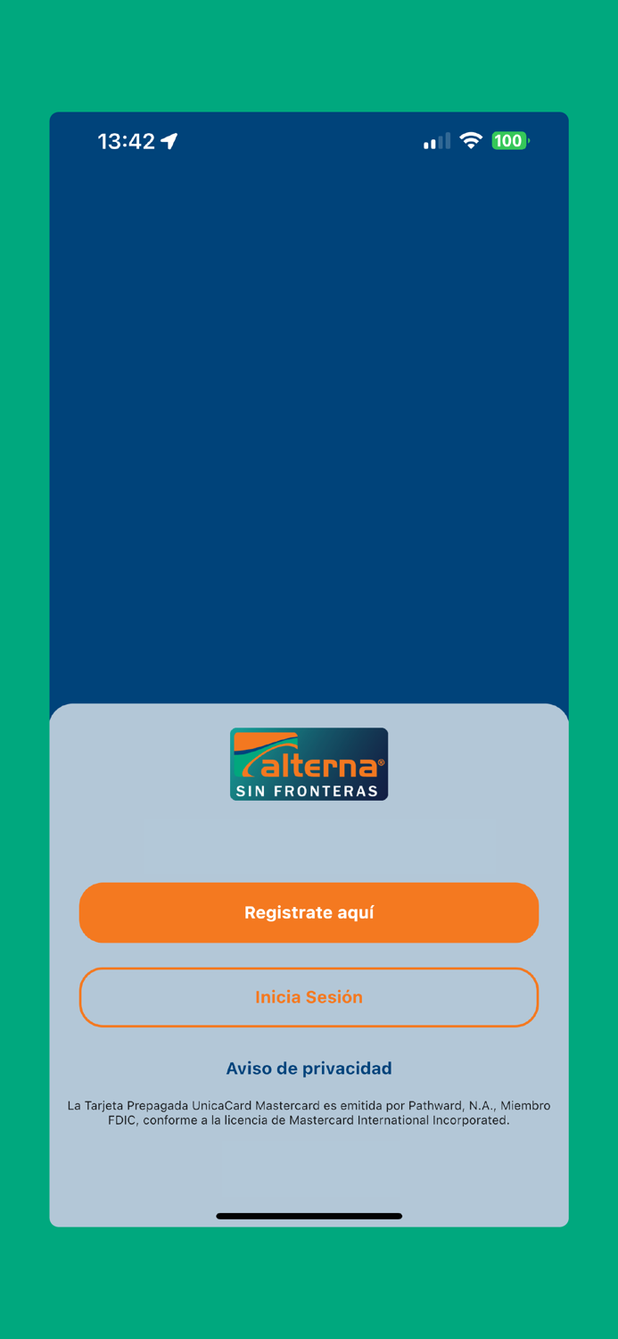 The Alterna Sin Fronteras Card