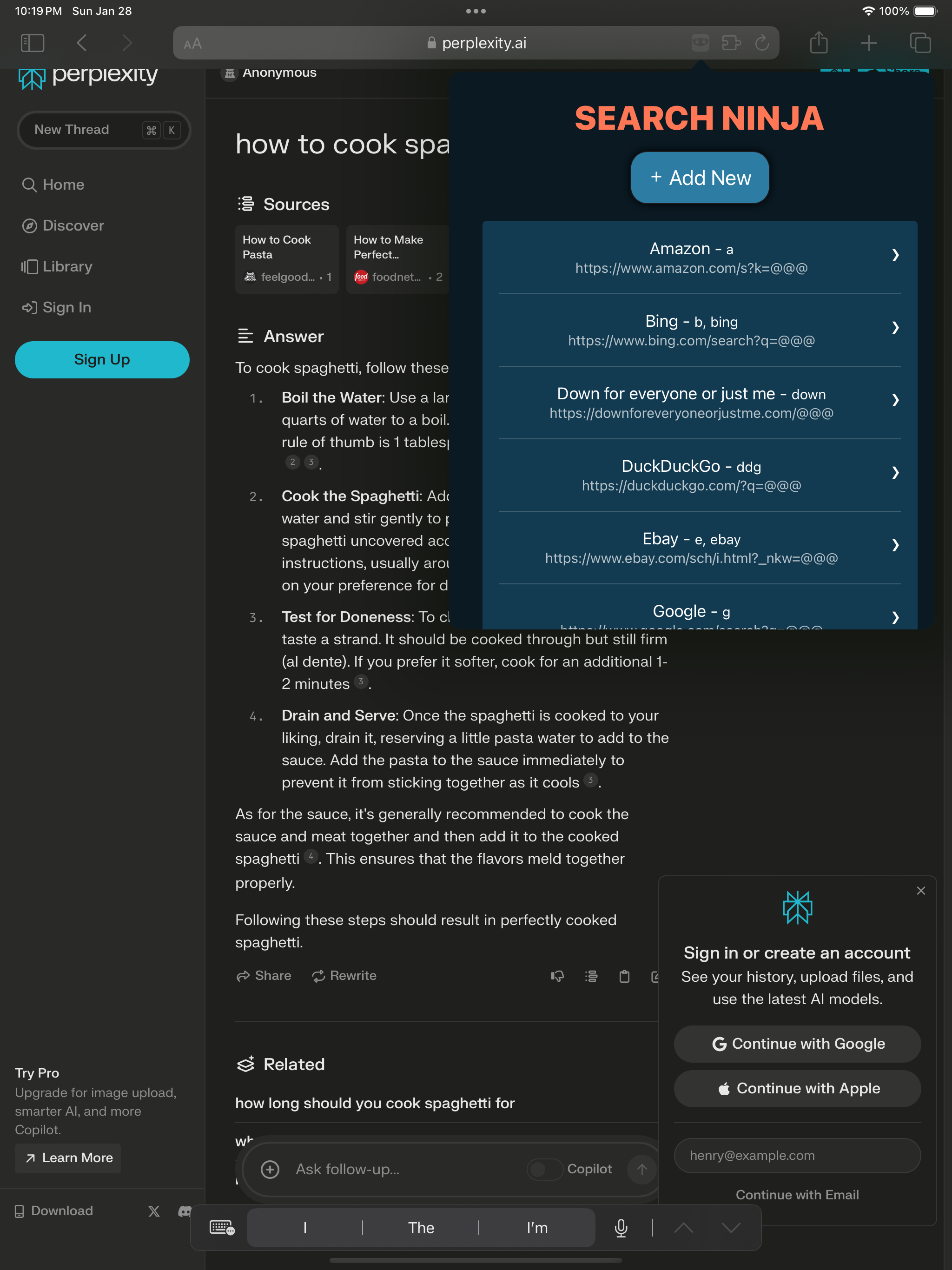 Search Ninja for Safari