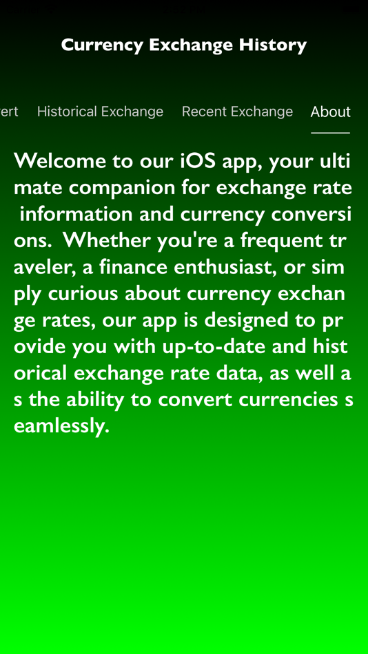 Currency Exchange History - 1.0 - (iOS)