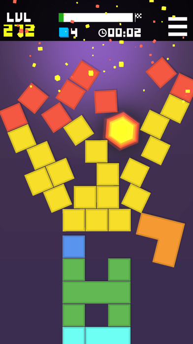 Hexagon Tower Balance Screenshot