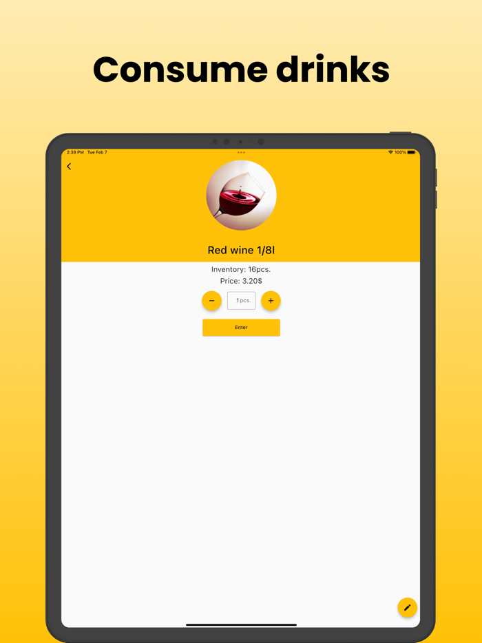 Tally - drinks counter