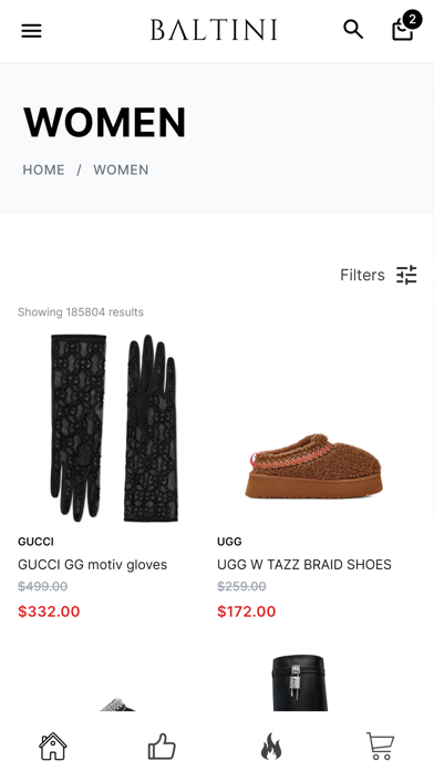 Shop Baltini Screenshot