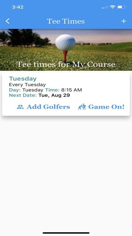 Golfers and Commissioners App