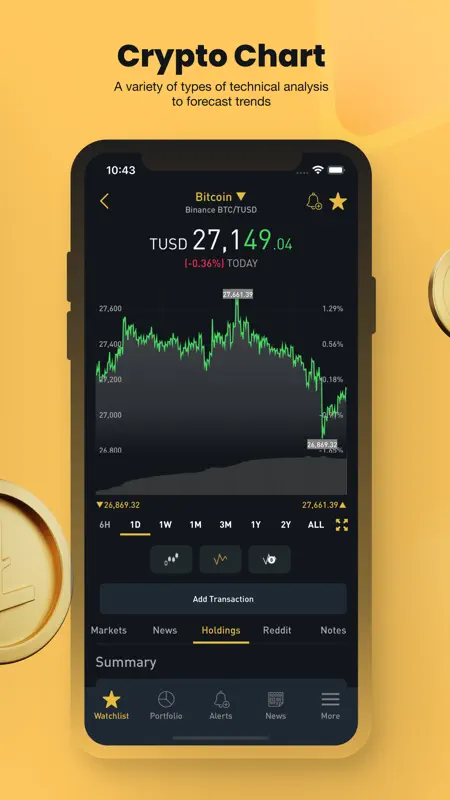 Crypto Tracker by BitScreener screenshot 8 of 9