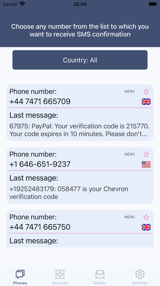 #5. SMS & Email: Confirm (iOS) Podle: West Sybe Games