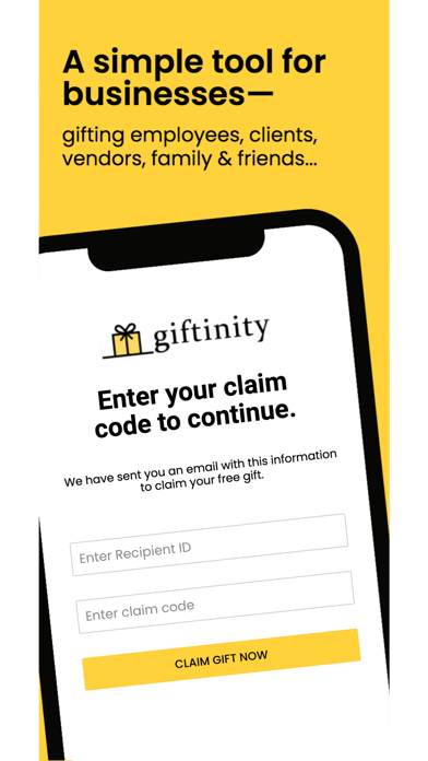 Giftinity App Screenshot