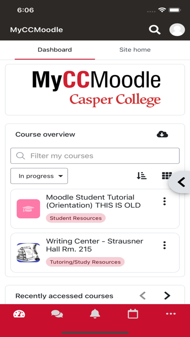 MyCCMoodle Screenshot