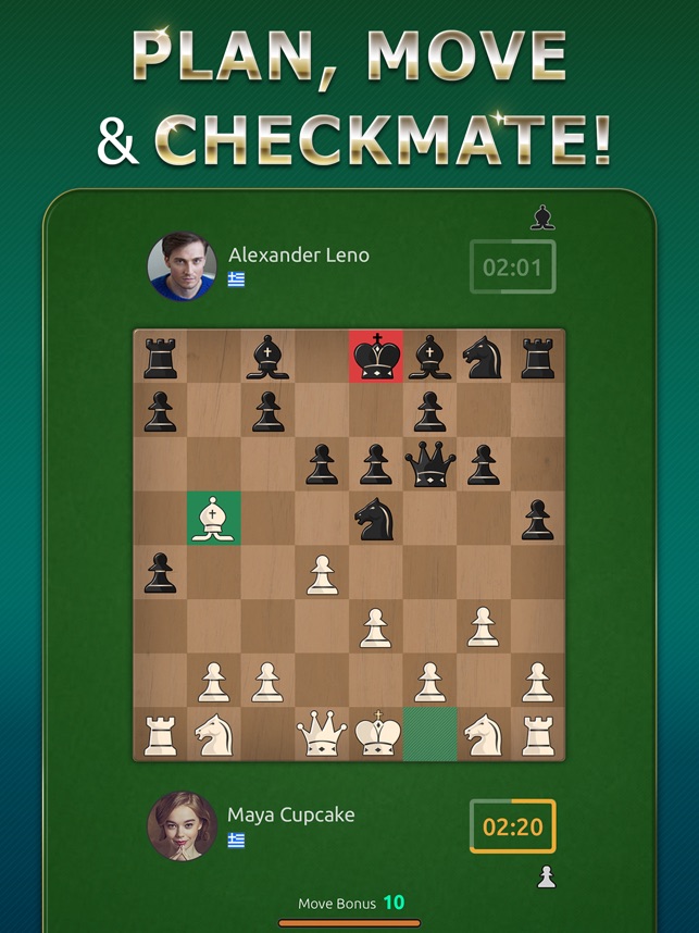 Play Chess online, free and money chess games