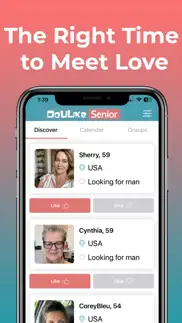 senior dating - doulikesenior iphone screenshot 1