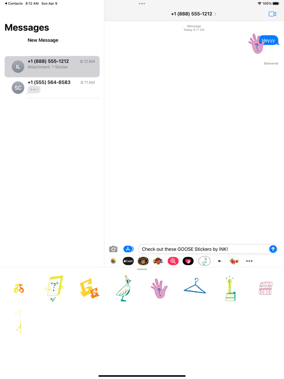 Screenshot #4 pour Goose Stickers