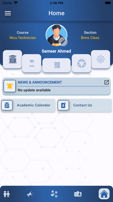 BIMS Student App Screenshot