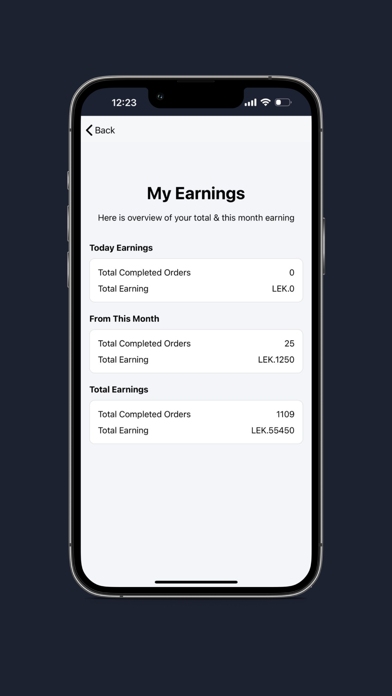 Njiklik Delivery App Screenshot