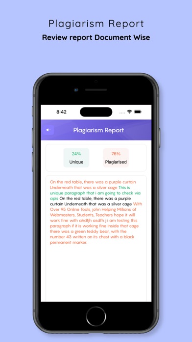Anti-Plagiarism Grammar Check Screenshot