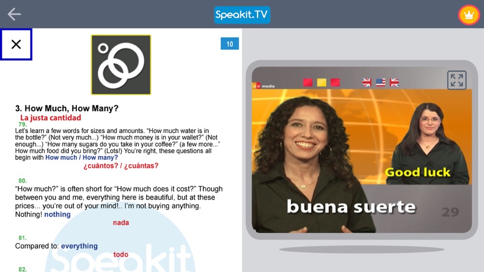 #4. Speakit.TV Language Hub (iOS) Podle: FUGA BAR LTD