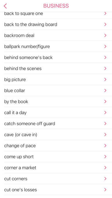 Business - Education idioms Screenshot
