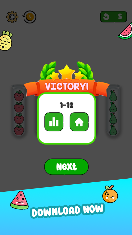 #9. Watermelon Sort Fruits Puzzle (iOS) 由: Moh Fatkur Rozi