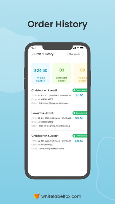 Fox-Home Cleaning Provider Screenshot