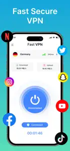 Fast Unlimited - Turbo VPN screenshot #3 for iPhone