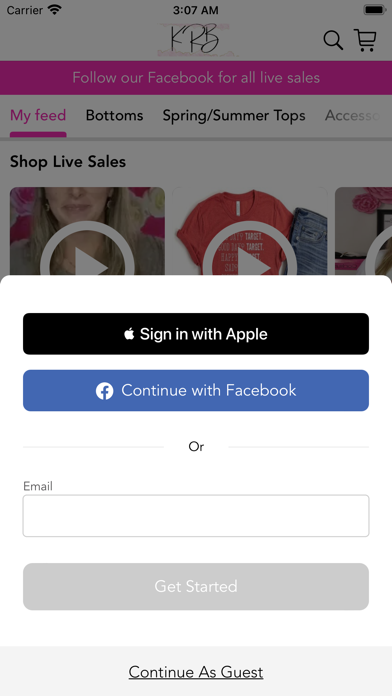 Krystal Rose Boutique Screenshot