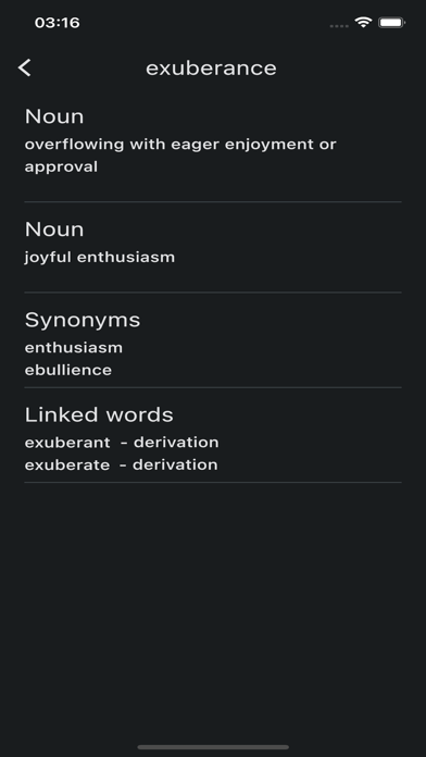 English Dictionary + Thesaurus Screenshot