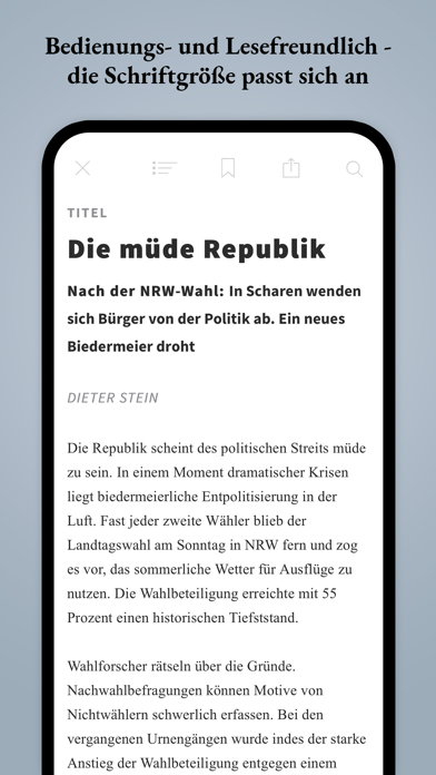 JUNGE FREIHEIT Screenshot