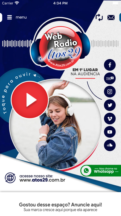 Rádio Atos 29 Screenshot